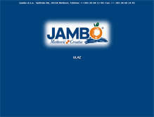 Tablet Screenshot of jambo.hr